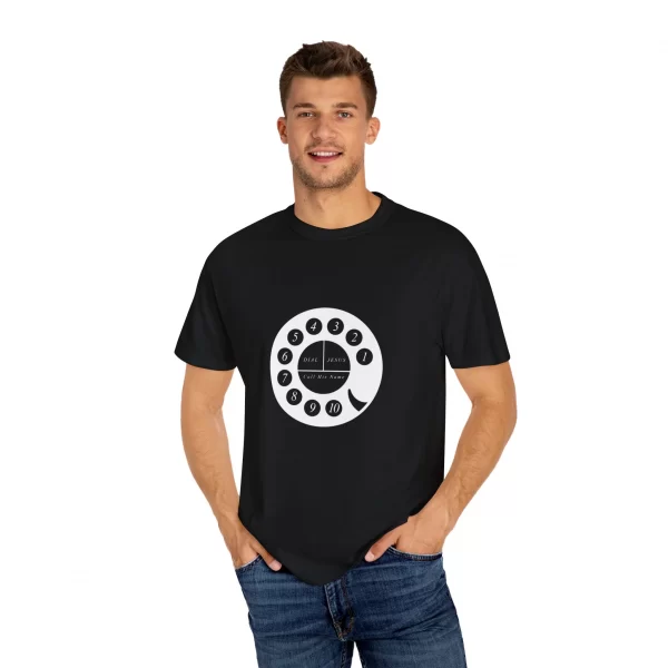 Unisex "Call Jesus" Garment-Dyed T-shirt - Image 2